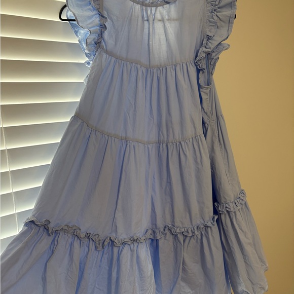 Light Blue Ruffle Dress - Picture 2 of 4